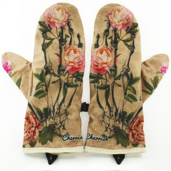 Rękawiczki zimowe CHERRISH Kwiaty Kości
