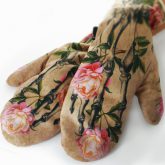 Rękawiczki zimowe CHERRISH Kwiaty Kości dłonie